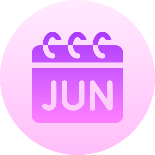 Calendar Basic Gradient Circular icon