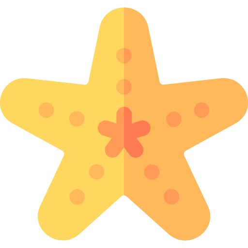 rozgwiazda Basic Rounded Flat ikona