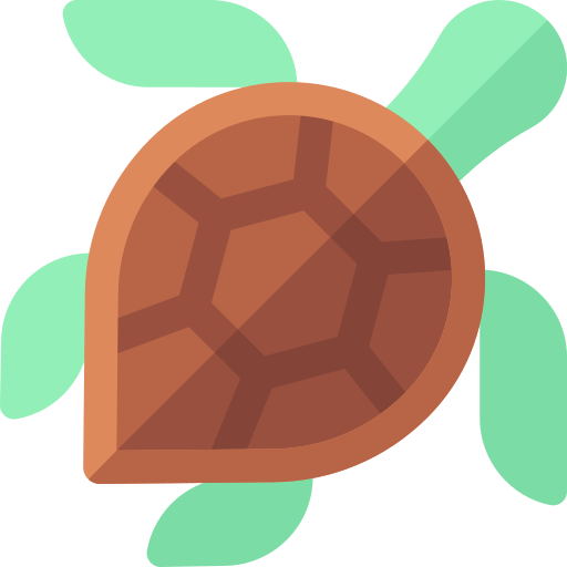 Żółw morski Basic Rounded Flat ikona