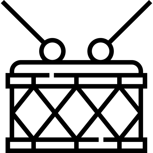 trommelstock Detailed Straight Lineal icon