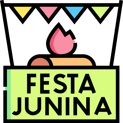 festa junina Detailed Straight Lineal color icoon