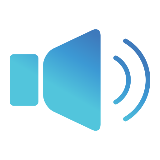 audio Generic gradient fill icon