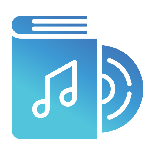 Audio book Generic gradient fill icon