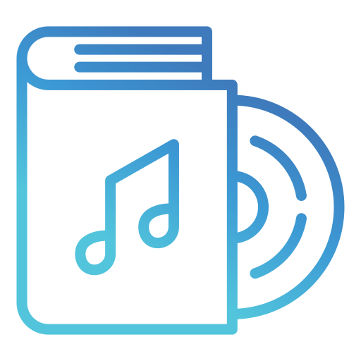 audiolibro Generic gradient outline icona