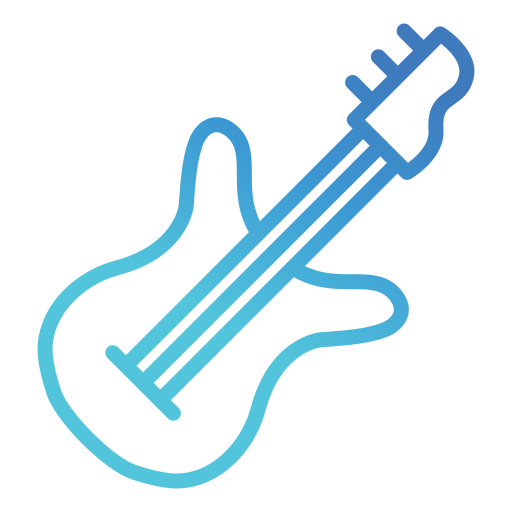 Bass guitar Generic gradient outline icon