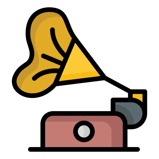 Gramophone Generic color lineal-color icon