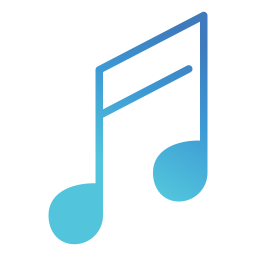 musik note Generic gradient fill icon