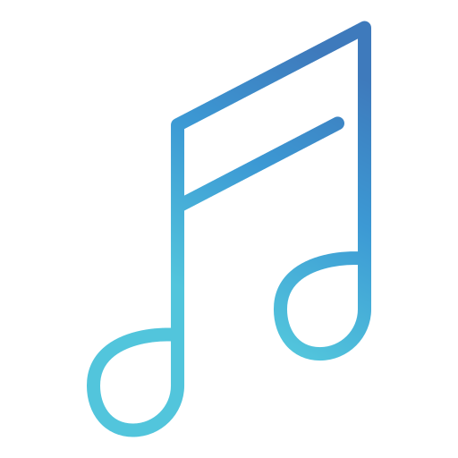 Musical note Generic gradient outline icon