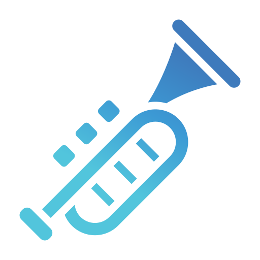 Trumpet Generic gradient fill icon