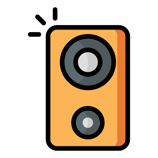 사운드 시스템 Generic color lineal-color icon