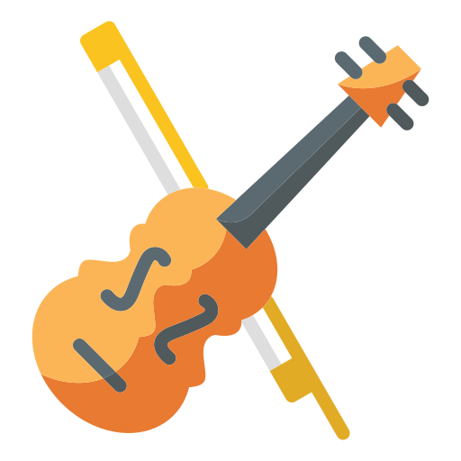 skrzypce Generic color fill ikona