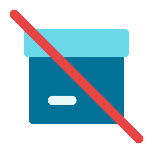 No delivery Generic color fill icon