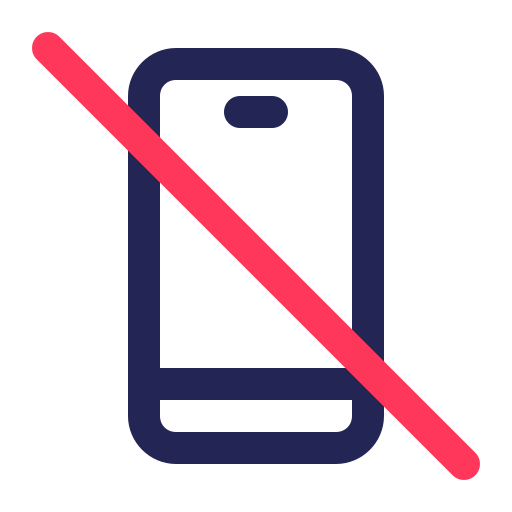 No phone Generic color outline icon