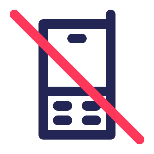 No phone Generic color outline icon