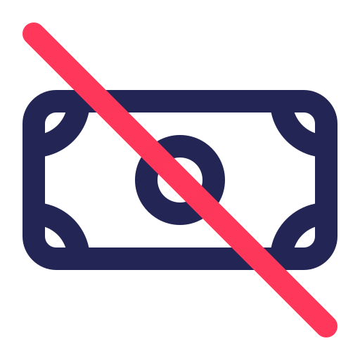 No cash Generic color outline icon