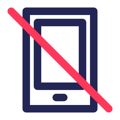 No tablet Generic color outline icon