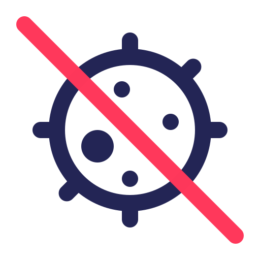 No virus Generic color outline icon