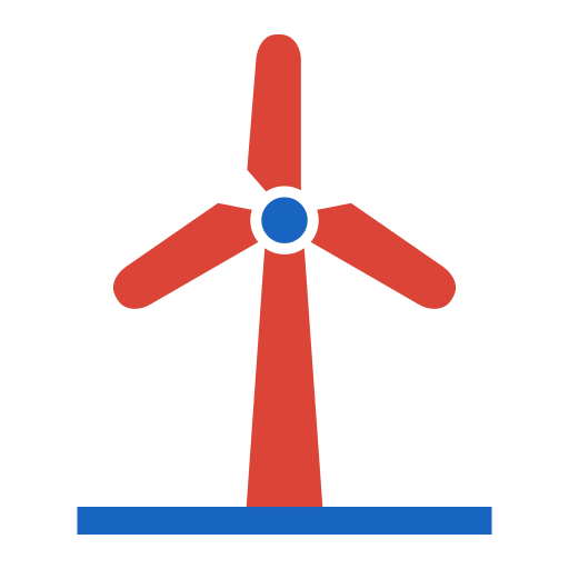 風力タービン Generic color fill icon