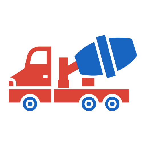 camion di cemento Generic color fill icona