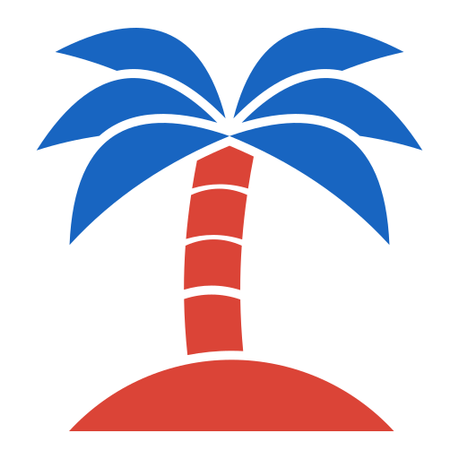 drzewo palmowe Generic color fill ikona