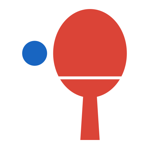 настольный теннис Generic color fill иконка