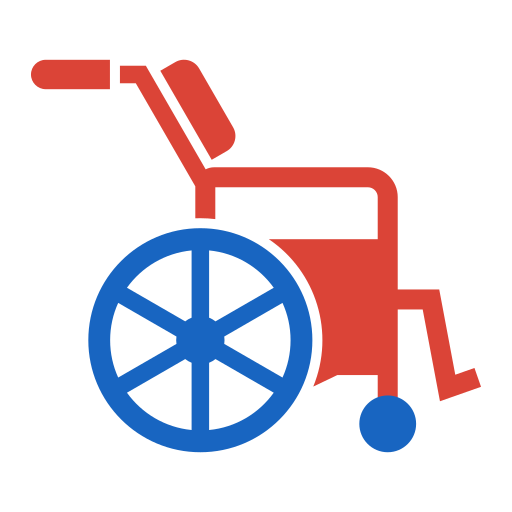 Wheel chair Generic color fill icon
