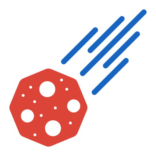 asteroid Generic color fill icon
