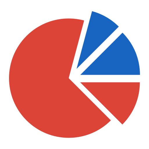 파이 차트 Generic color fill icon