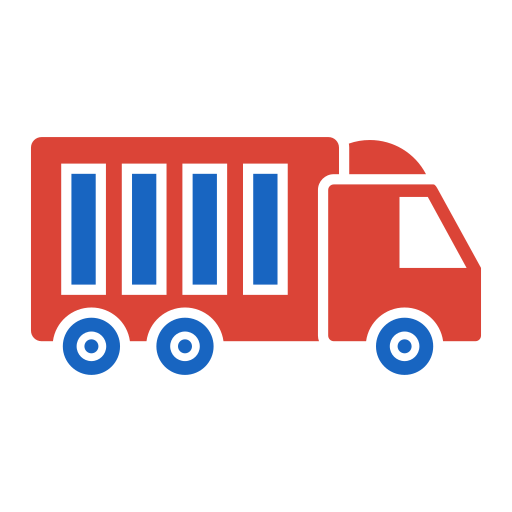 ciężarówka dostawcza Generic color fill ikona