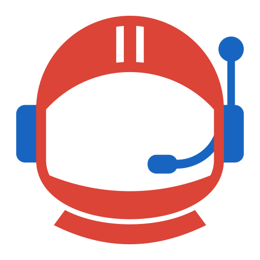 宇宙飛行士のヘルメット Generic color fill icon