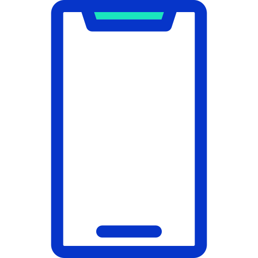 téléphone intelligent Generic color lineal-color Icône