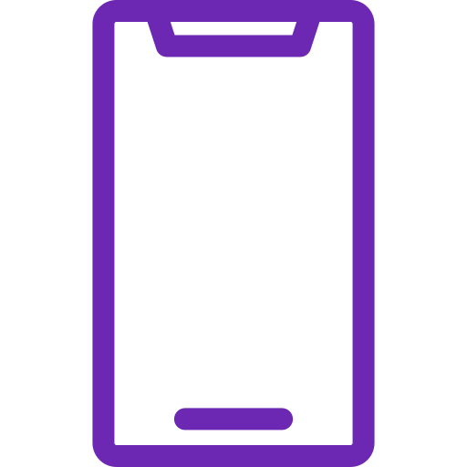 téléphone intelligent Generic color outline Icône