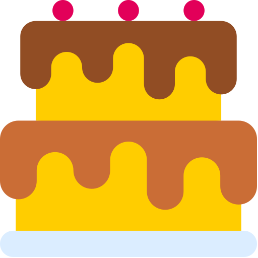 gâteau d'anniversaire Generic color fill Icône