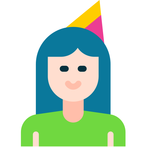 Birthday girl Generic color fill icon