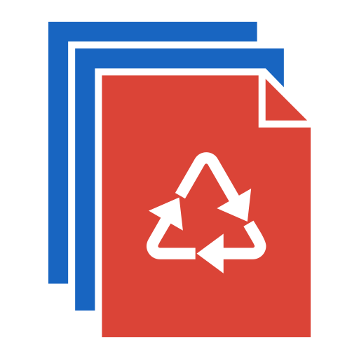 papier z recyklingu Generic color fill ikona