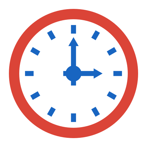 Wall clock Generic color fill icon
