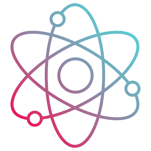 atom Generic gradient outline icon