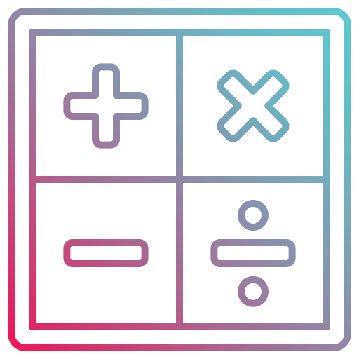 matematyka Generic gradient outline ikona