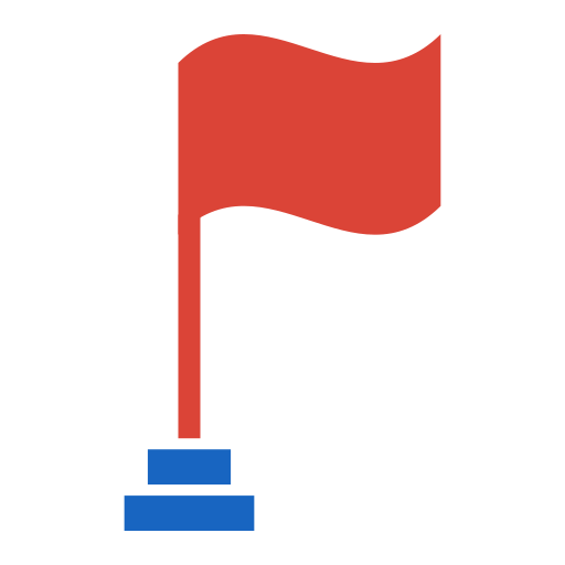 깃발 Generic color fill icon