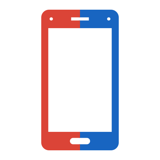 Мобильный телефон Generic color fill иконка