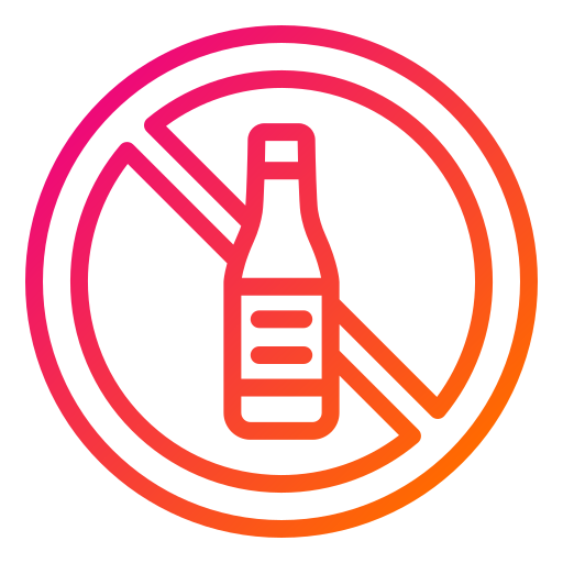 No alcohol Generic gradient outline icon