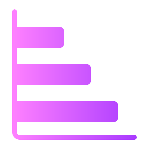 wykres słupkowy Generic gradient fill ikona