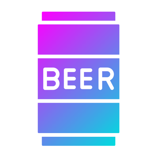 lata de cerveza Generic gradient fill icono