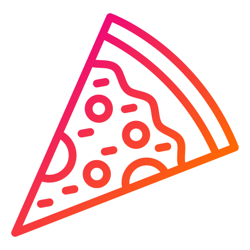кусок пиццы Generic gradient outline иконка