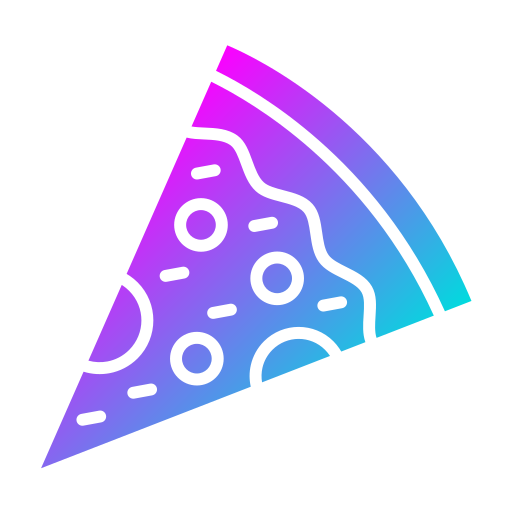 kawałek pizzy Generic gradient fill ikona