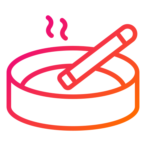 Ashtray Generic gradient outline icon