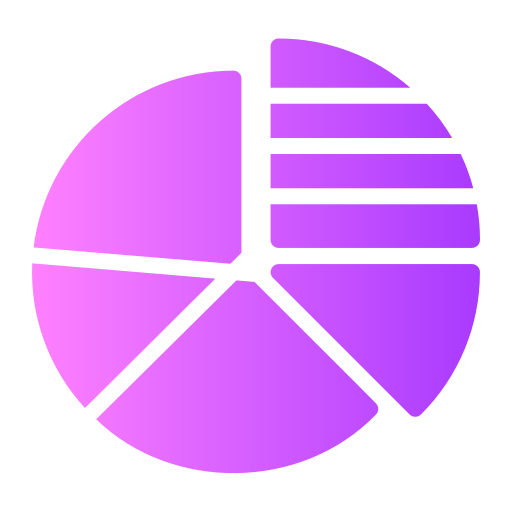 cirkeldiagram Generic gradient fill icoon