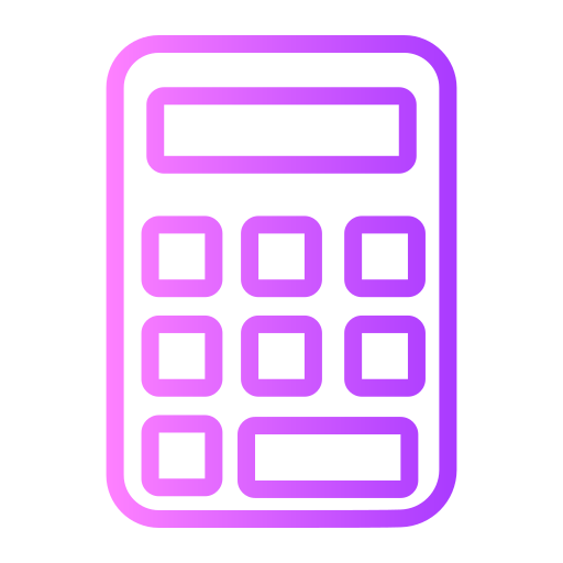 calculatrice Generic gradient outline Icône