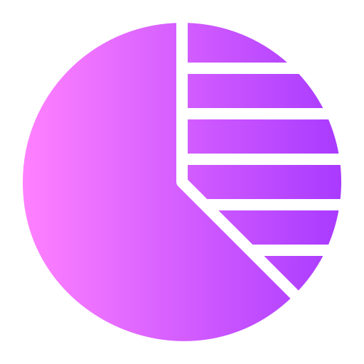 Круговая диаграмма Generic gradient fill иконка