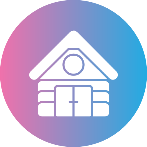 Cabin Generic gradient fill icon